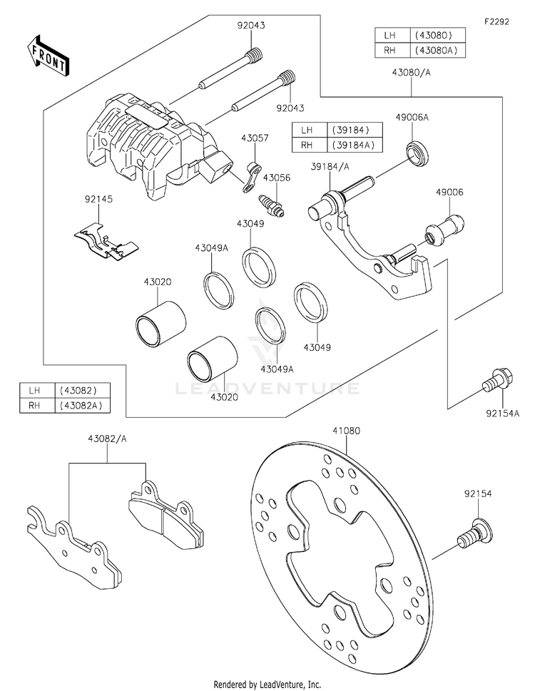 Front Brake Schematic