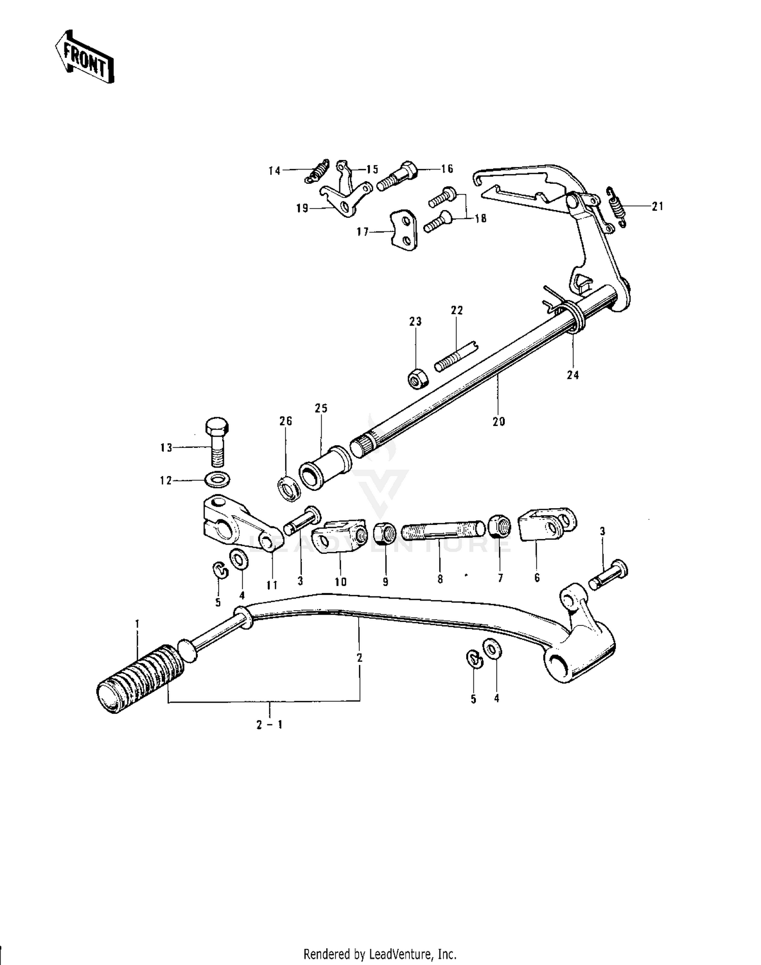 GEAR CHANGE MECHANISM ('76-'78 A3/A4/A5)