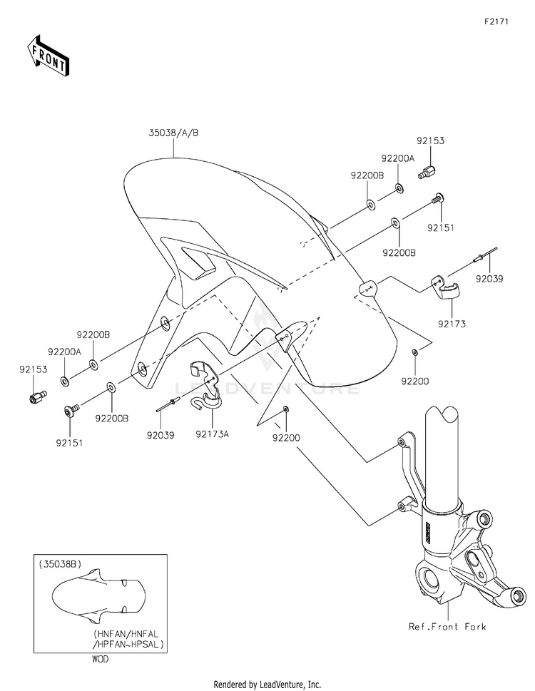 Front Fender(S) Schematic