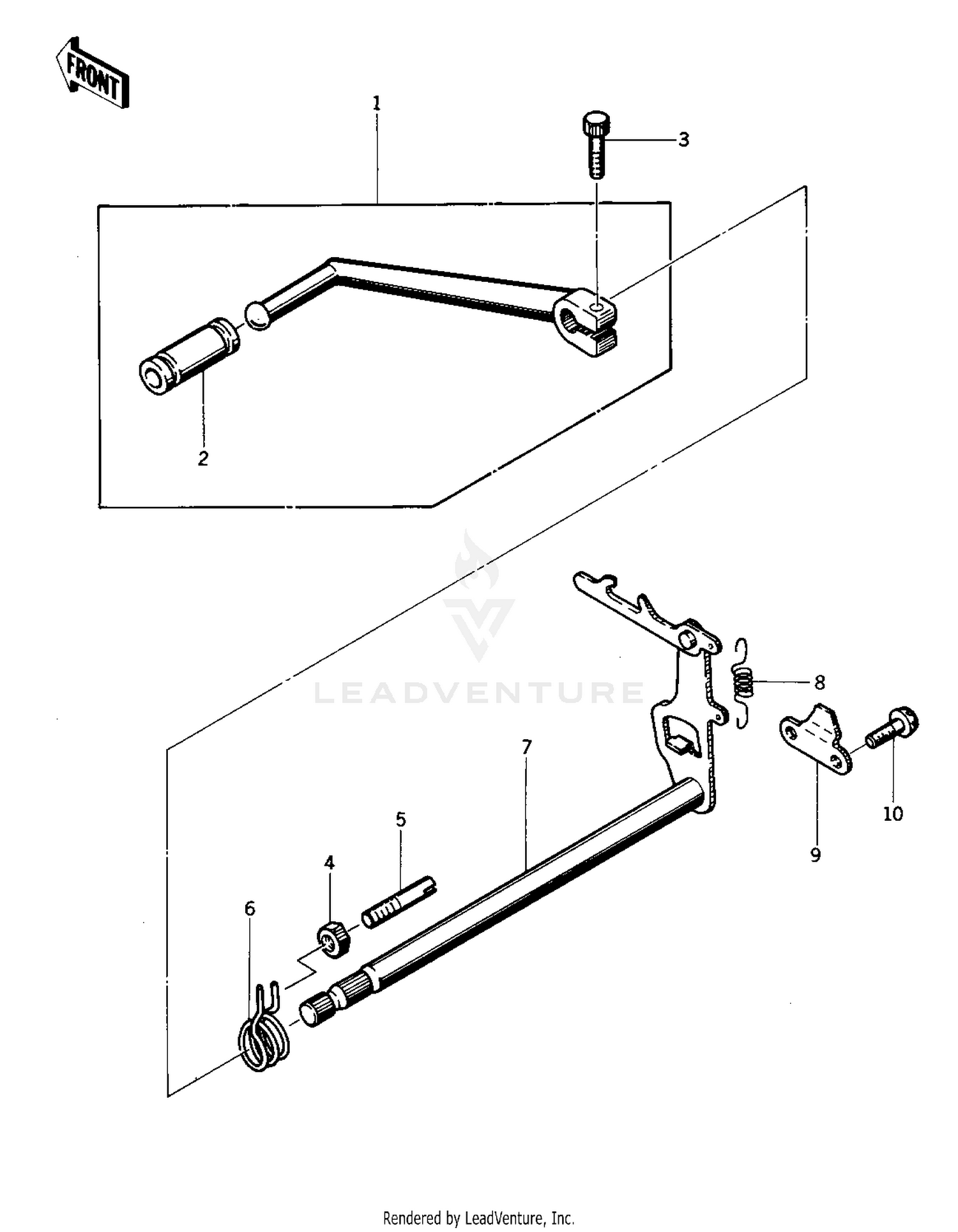 GEAR CHANGE MECHANISM ('76-'77 S2/S3)