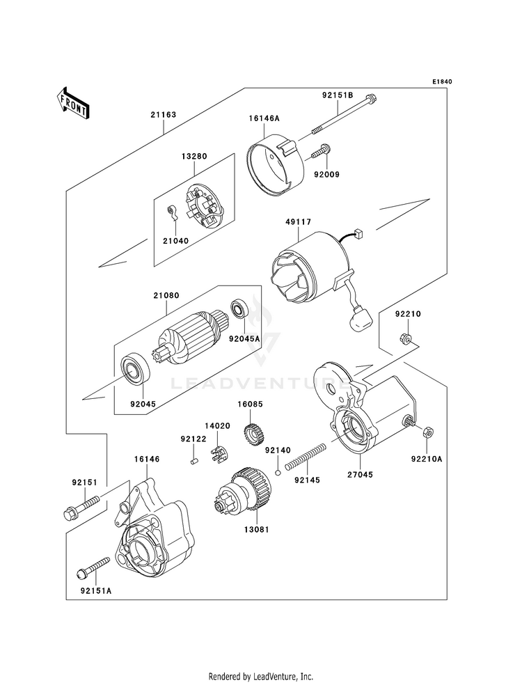 Starter Motor Schematic