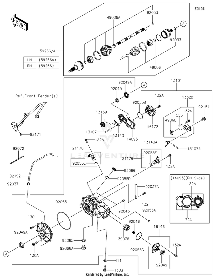 Drive Shaft-Front Schematic