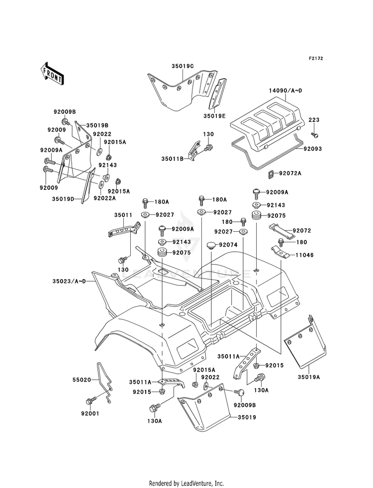 Rear Fender(S) Schematic