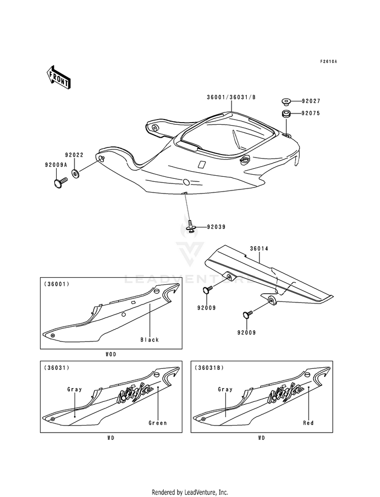 Side Covers/Chain Cover (Zx600-G2) Schematic