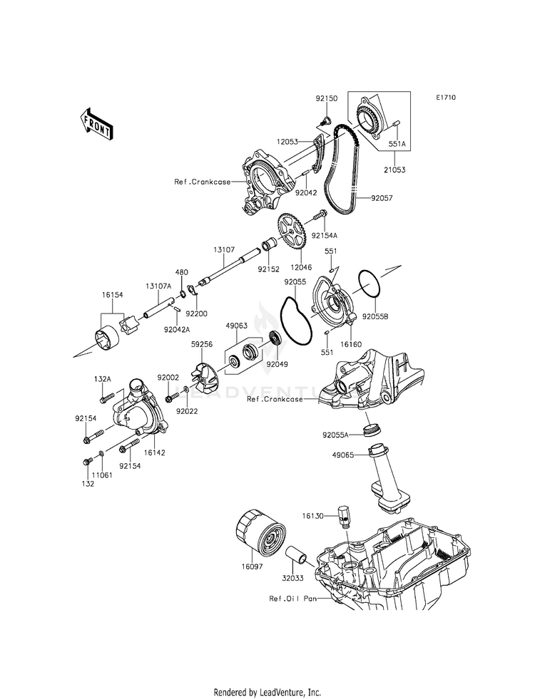 Oil Pump/Oil Filter Schematic