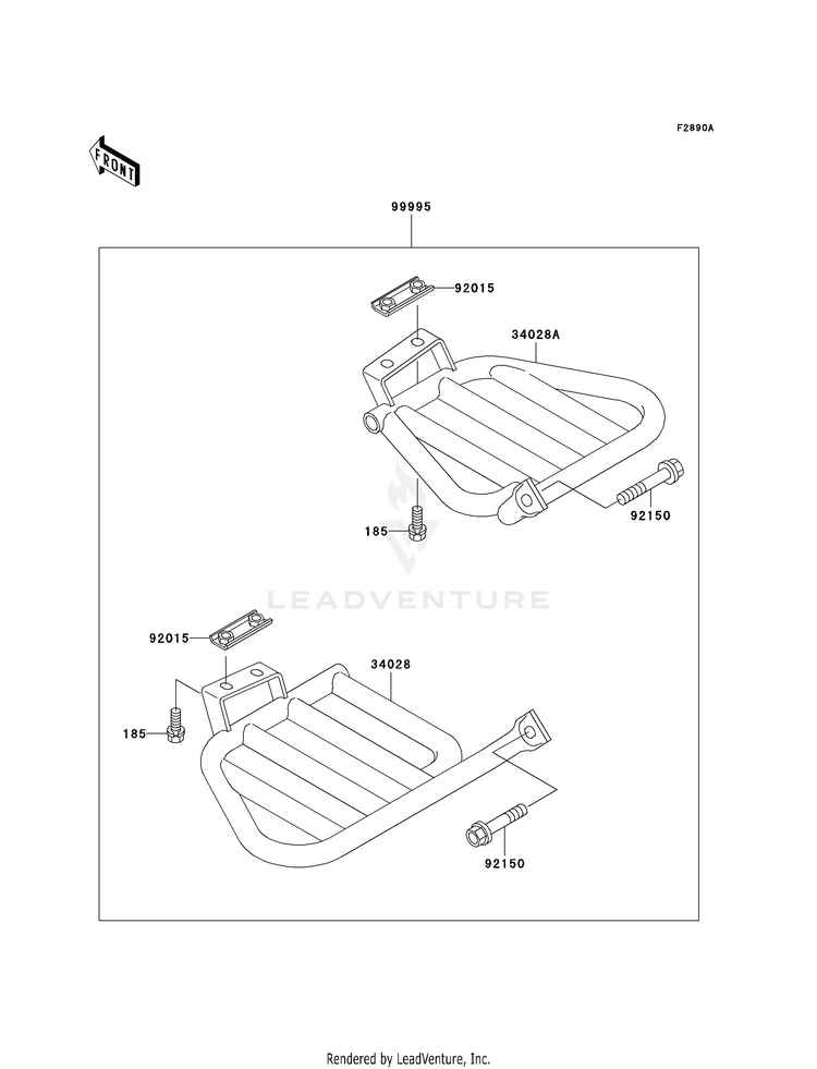Optional Parts (Footrests) Schematic