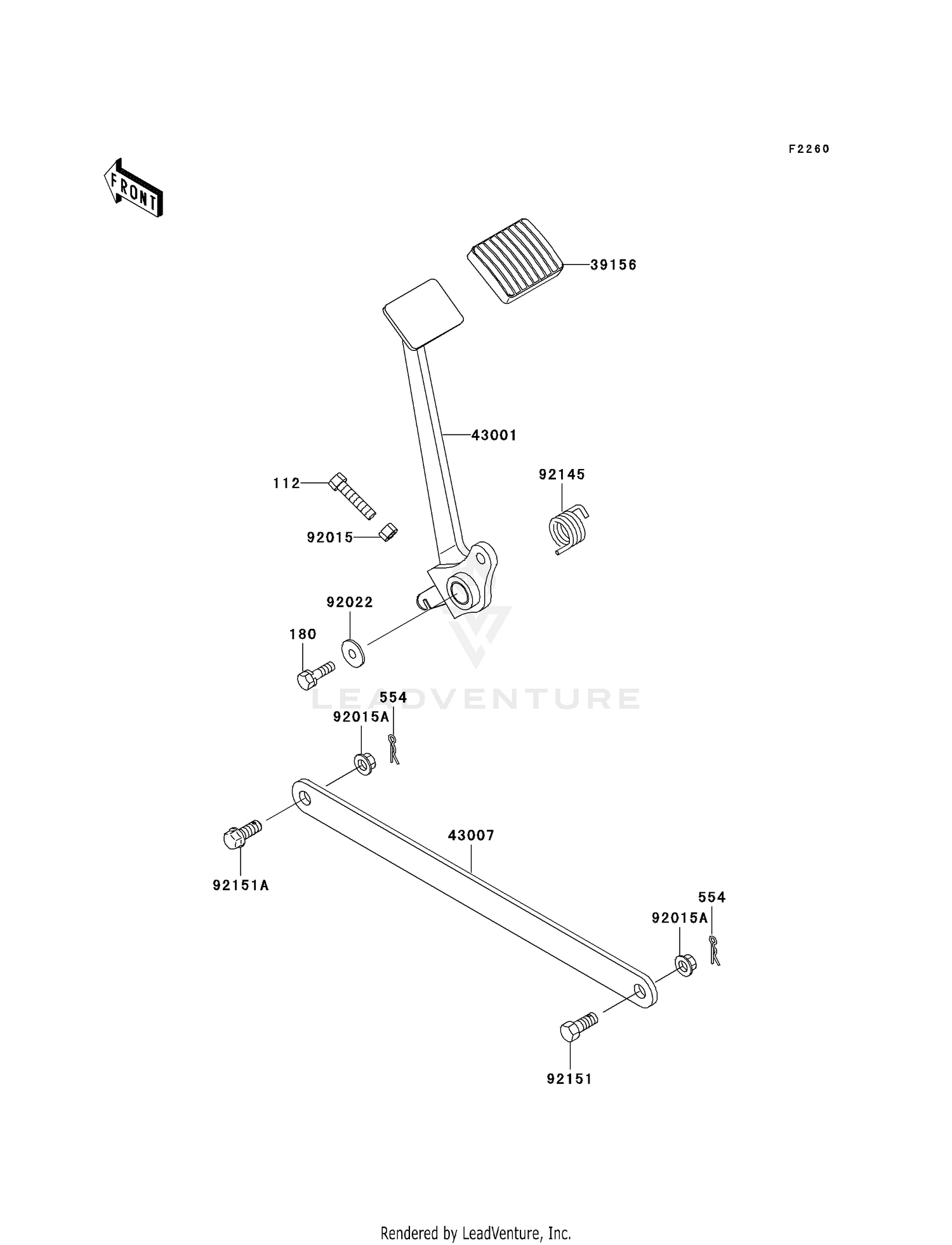 BRAKE PEDAL/TORQUE LINK