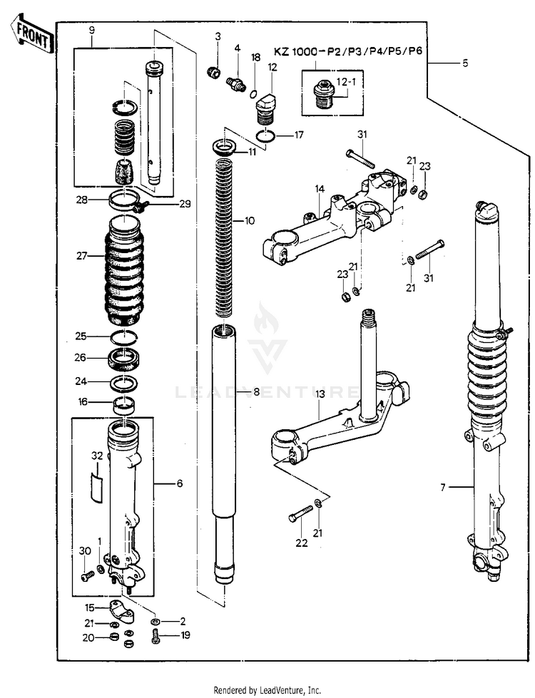 Front Fork Schematic