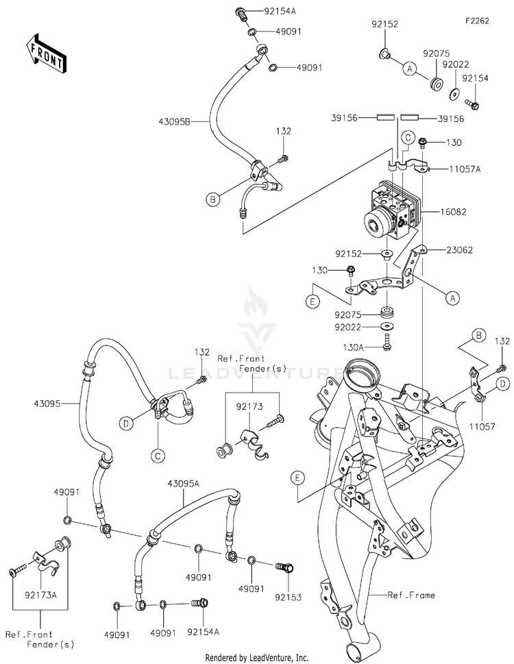 Brake Piping Schematic