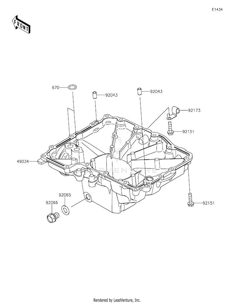 Oil Pan Schematic
