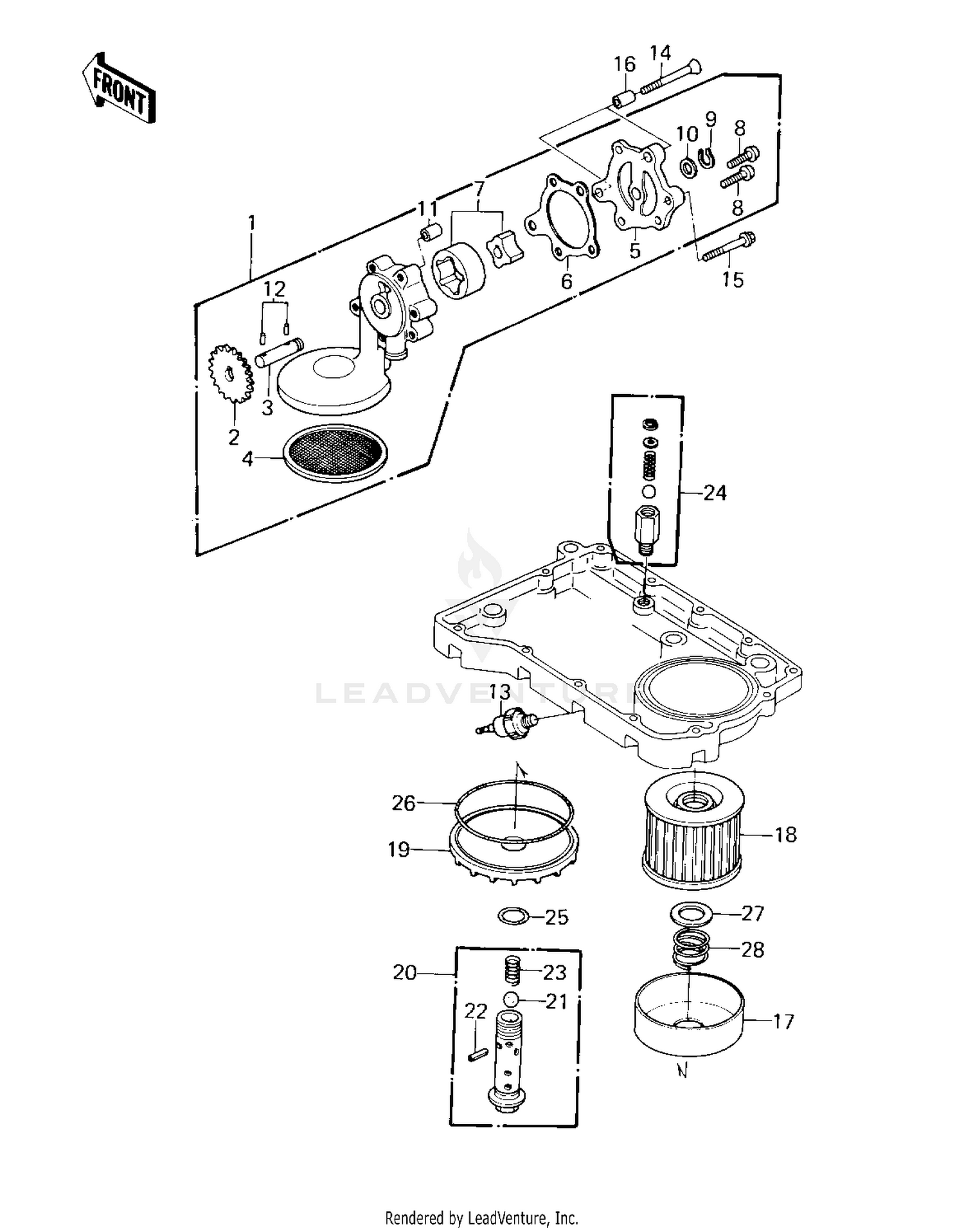 OIL PUMP/OIL FILTER ('80-'81 A1/A2)
