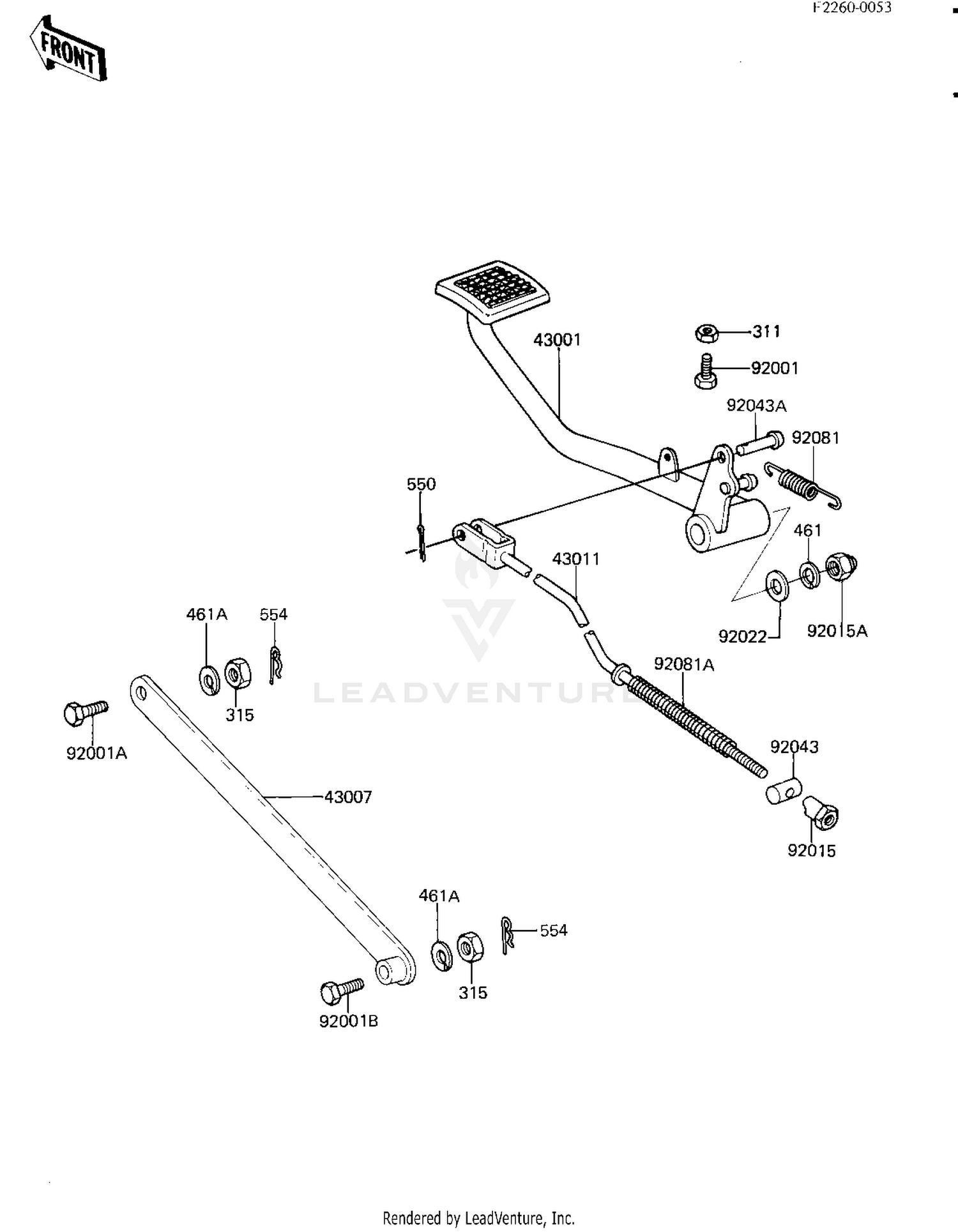 BRAKE PEDAL/TORQUE LINK