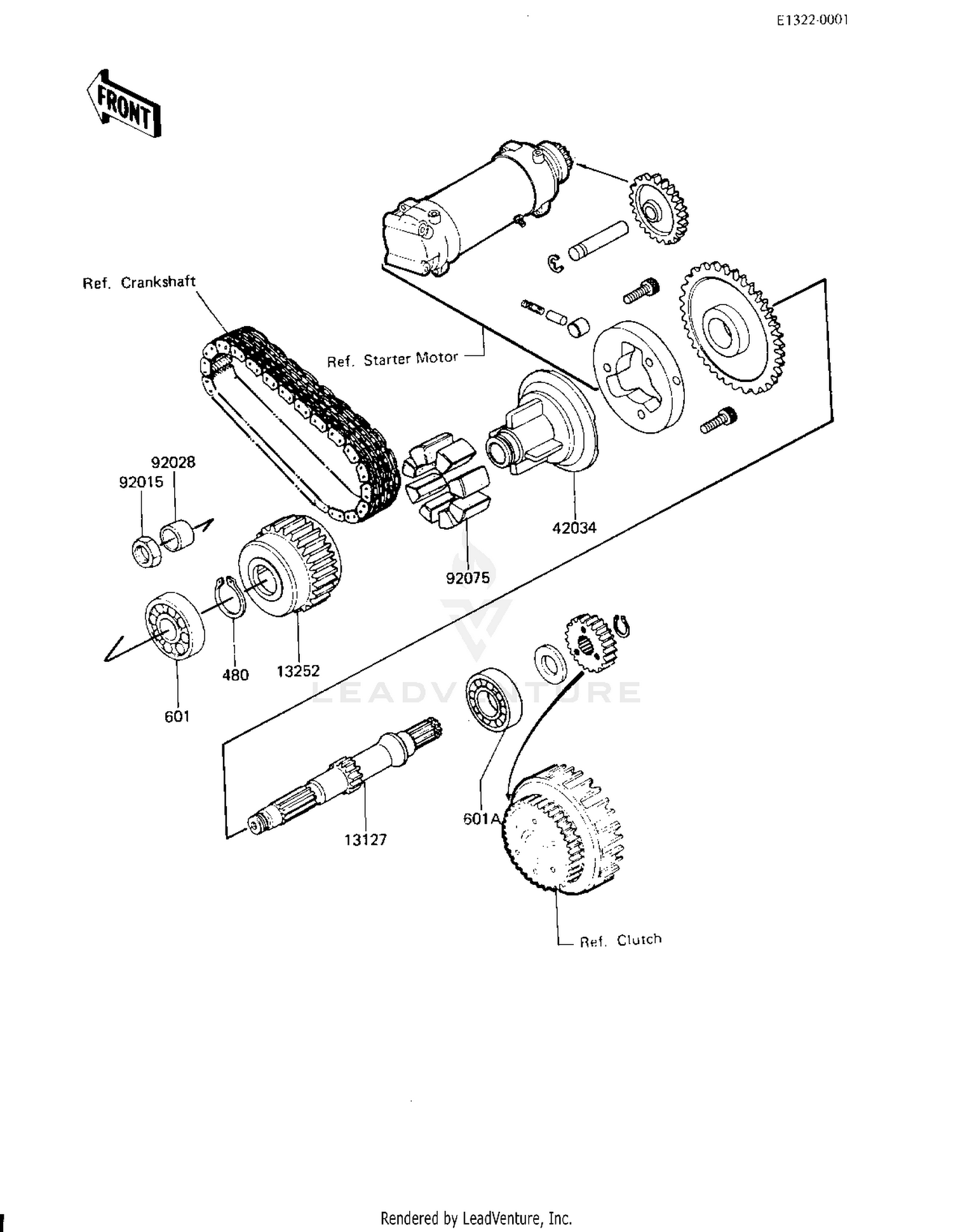 SECONDARY SHAFT ('83 H3)