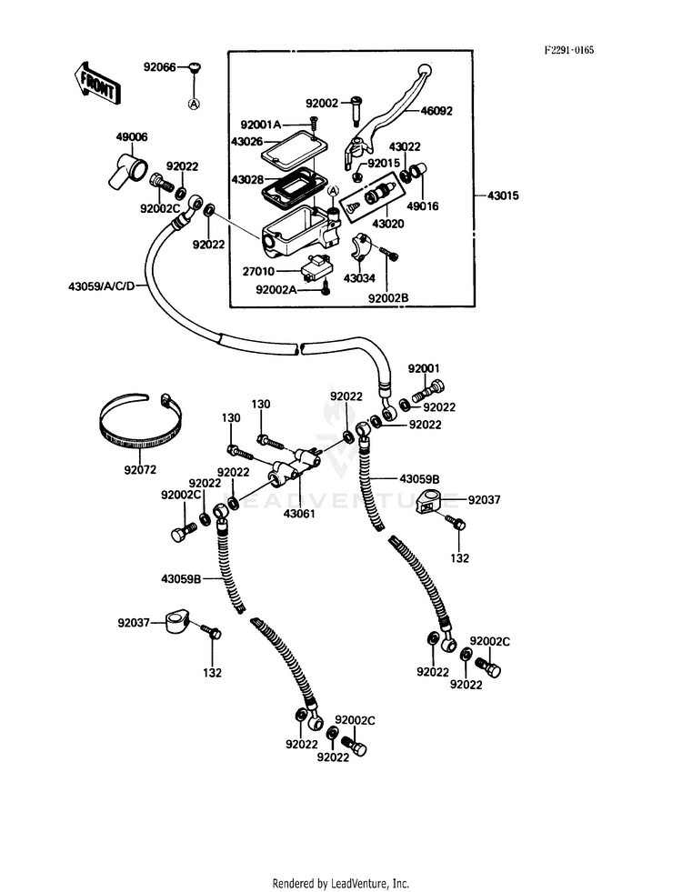 Front Master Cylinder Schematic