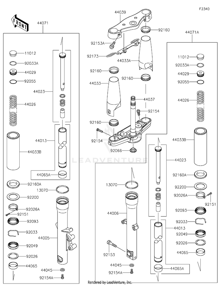 Front Fork Schematic
