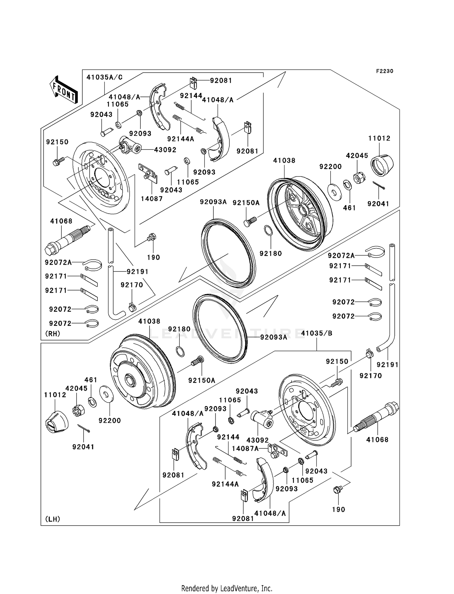 FRONT HUBS/BRAKES