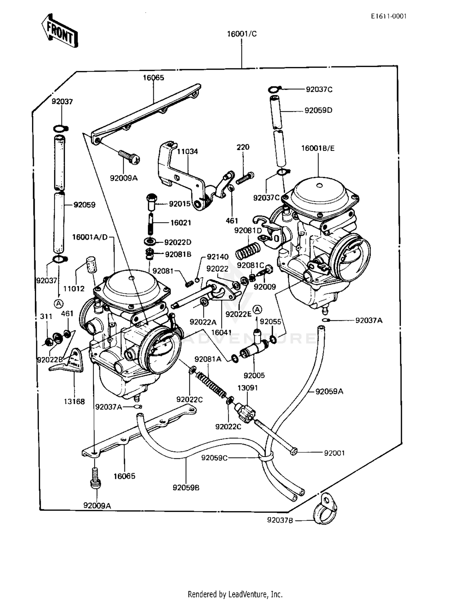 CARBURETOR ASSY ('81-'83 A2/A3/A4)