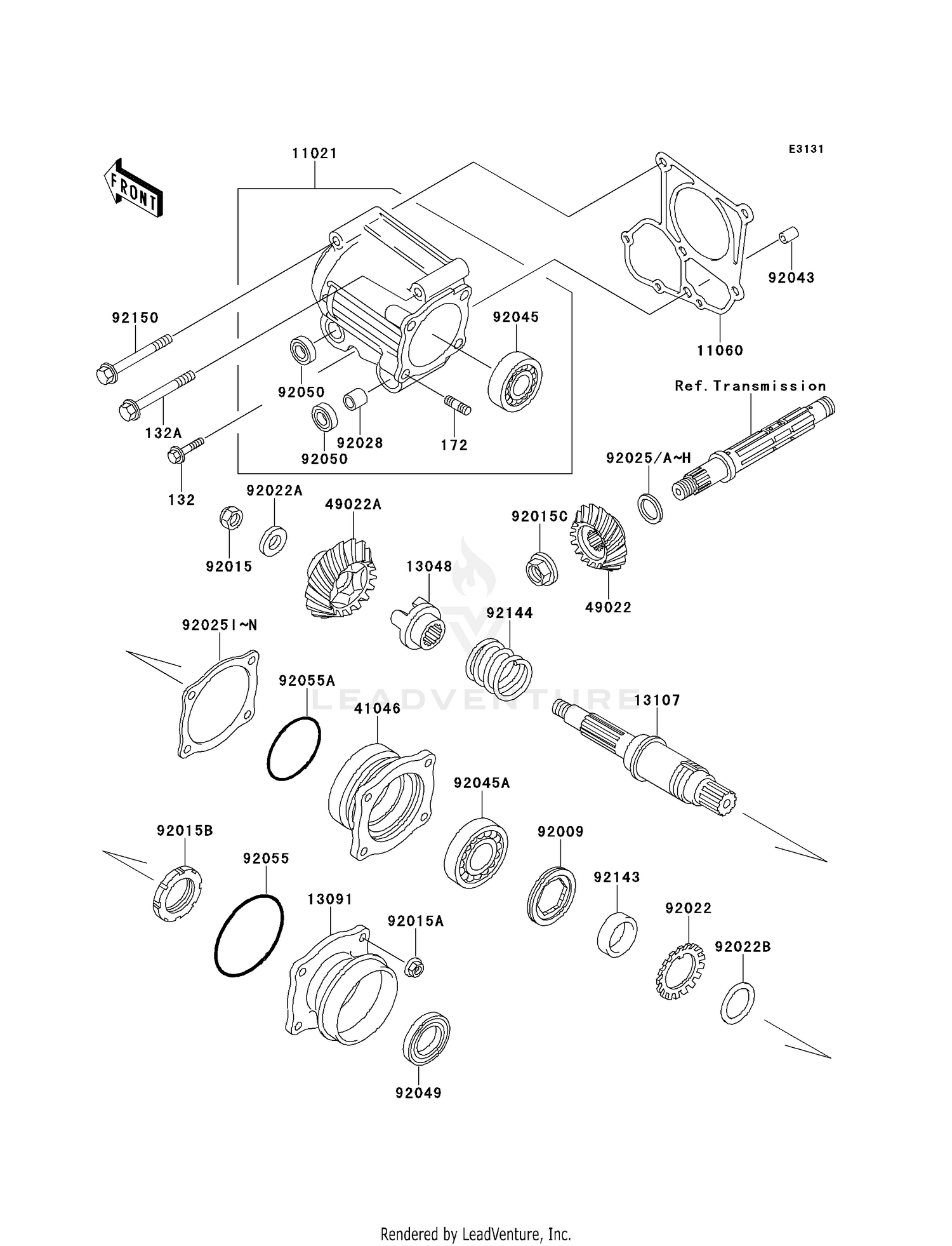 FRONT BEVEL GEAR