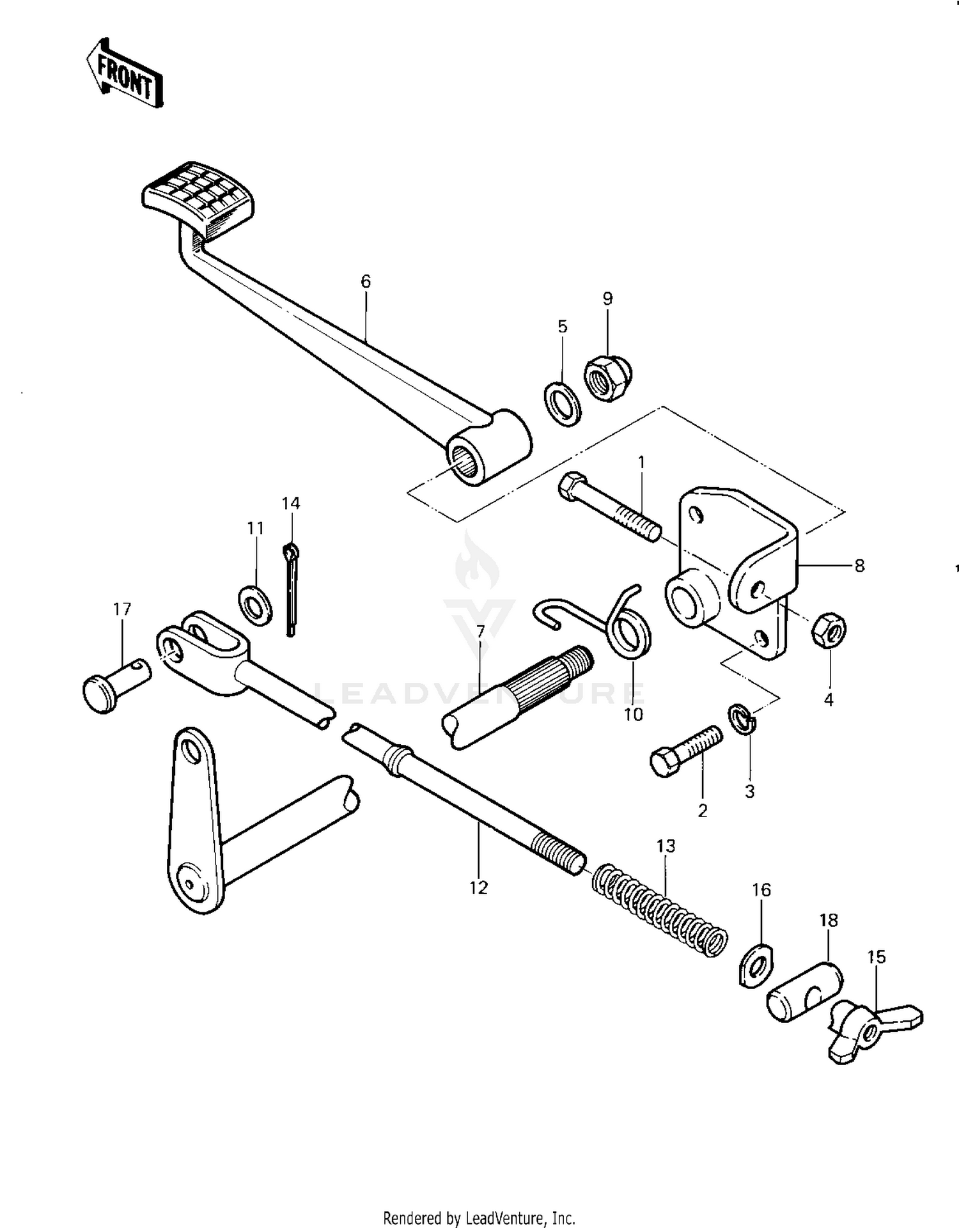 BRAKE PEDAL ('83 A2)