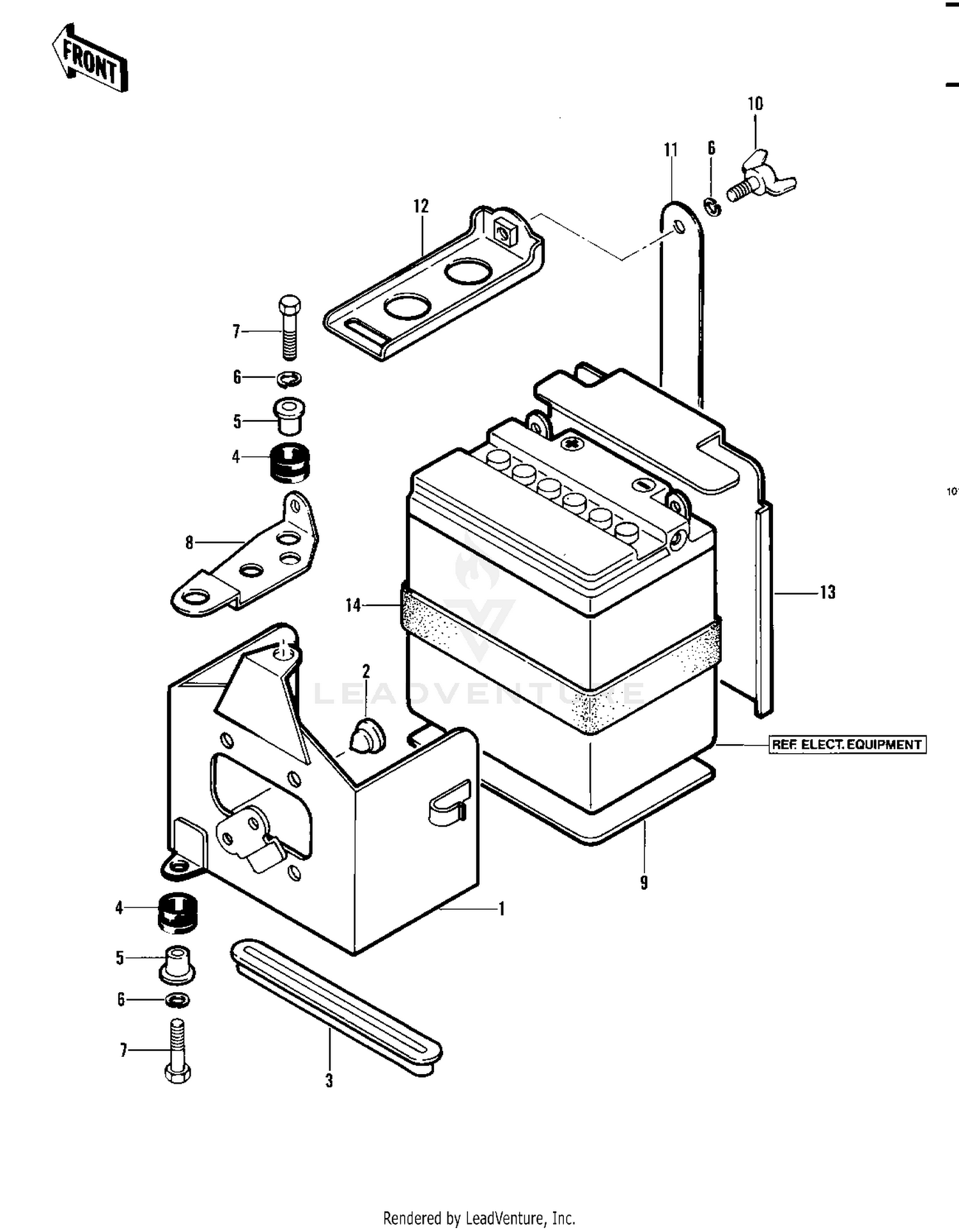 BATTERY CASE ('82 A1)