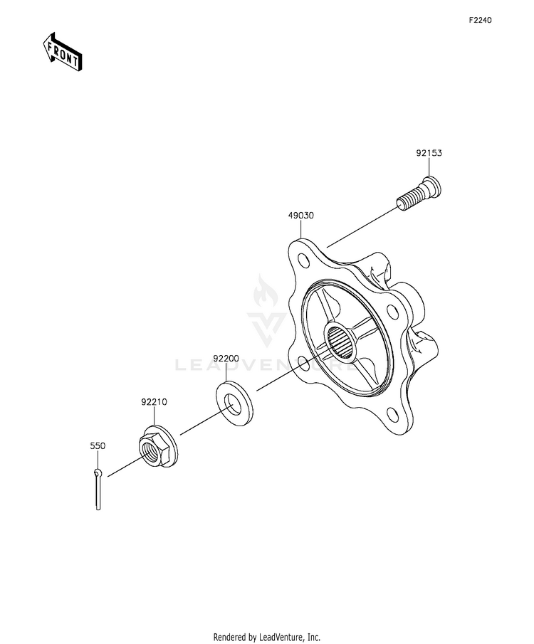 Rear Hubs/Brakes Schematic