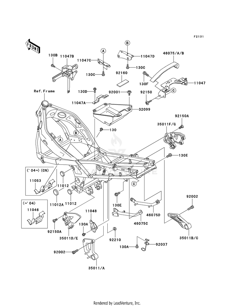 Frame Fittings Schematic