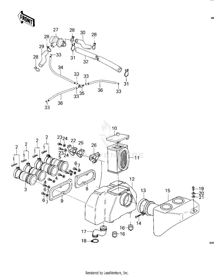 Air Cleaner ('79-'81 C2/C3/C4) Schematic