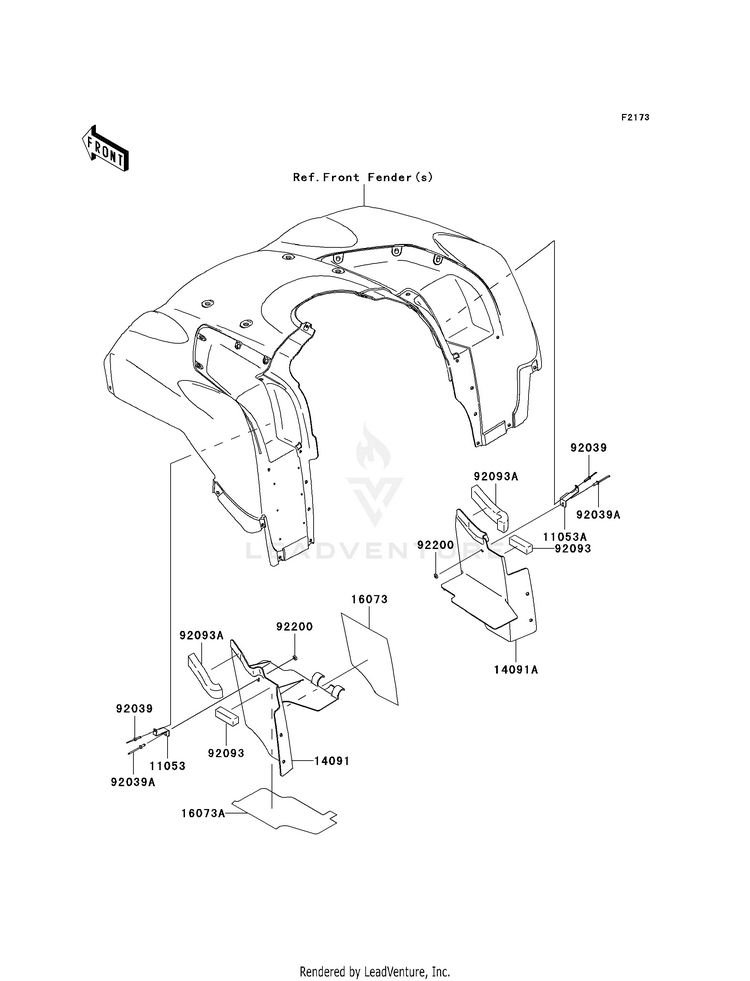 Flap KVF750E8F Brute Force 750 4x4i Hardwoods Green HD (2008) Schematic