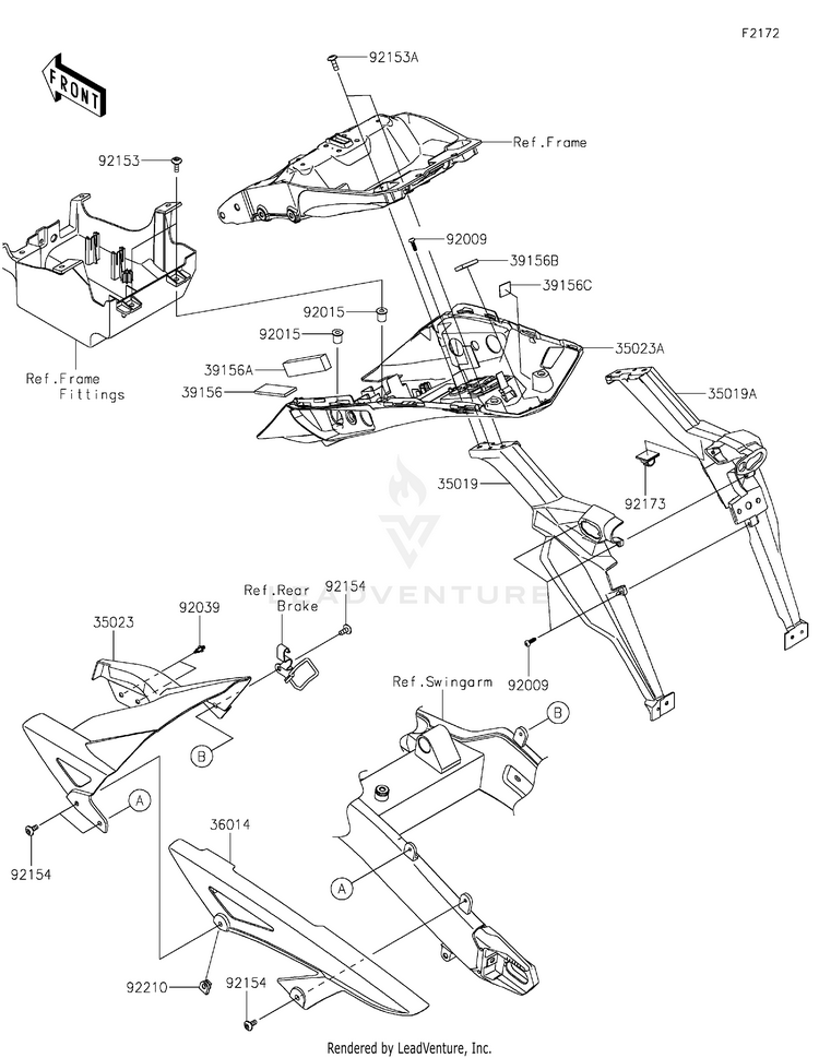 Rear Fender(S) Schematic