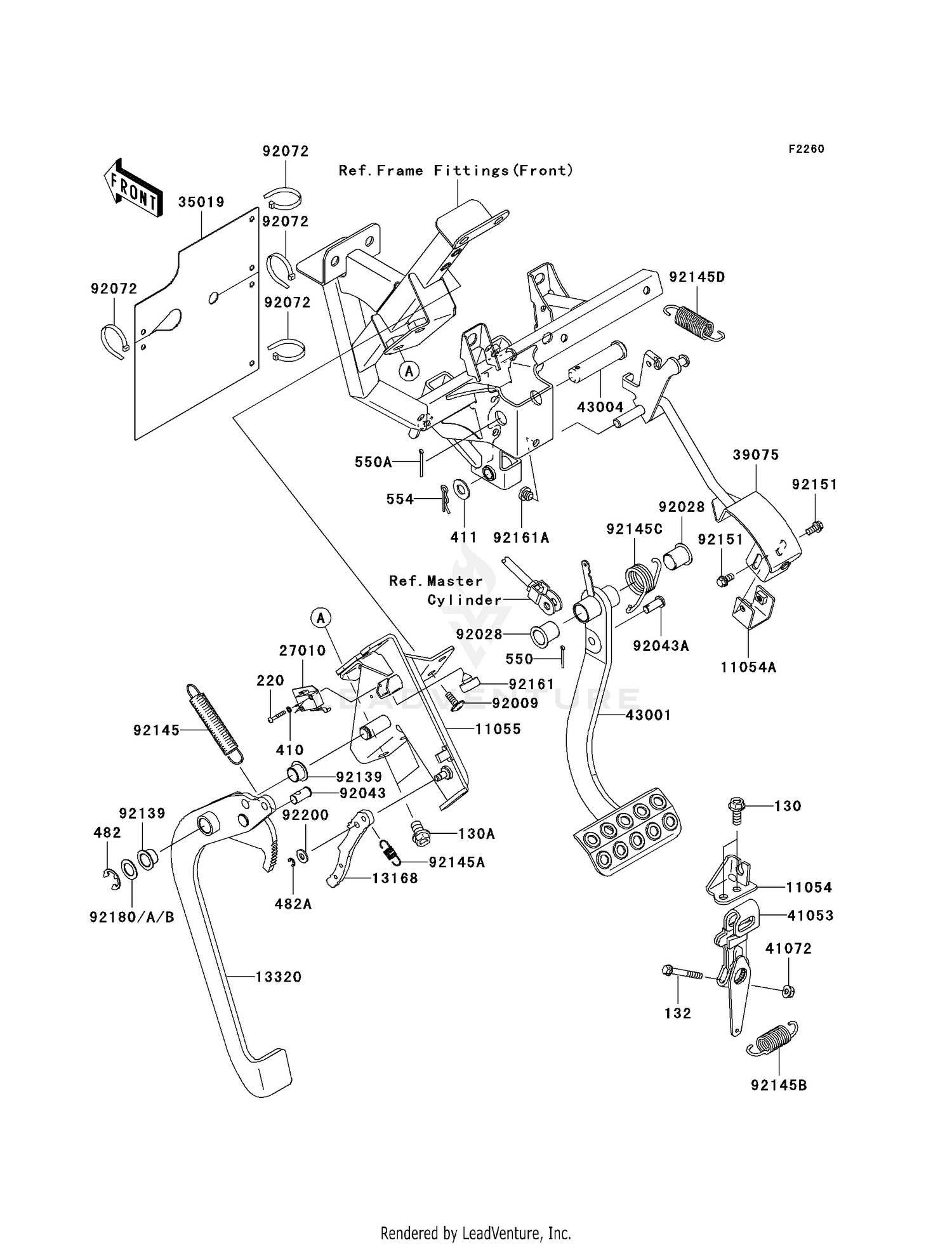 BRAKE PEDAL/THROTTLE LEVER