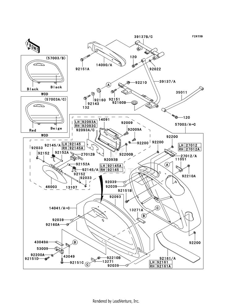 Saddlebags (Vn1500-L4) Schematic