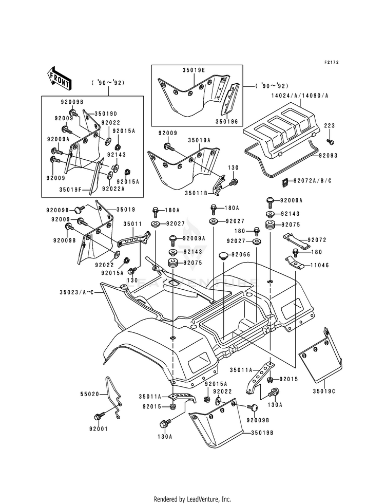 Rear Fender(S) Schematic