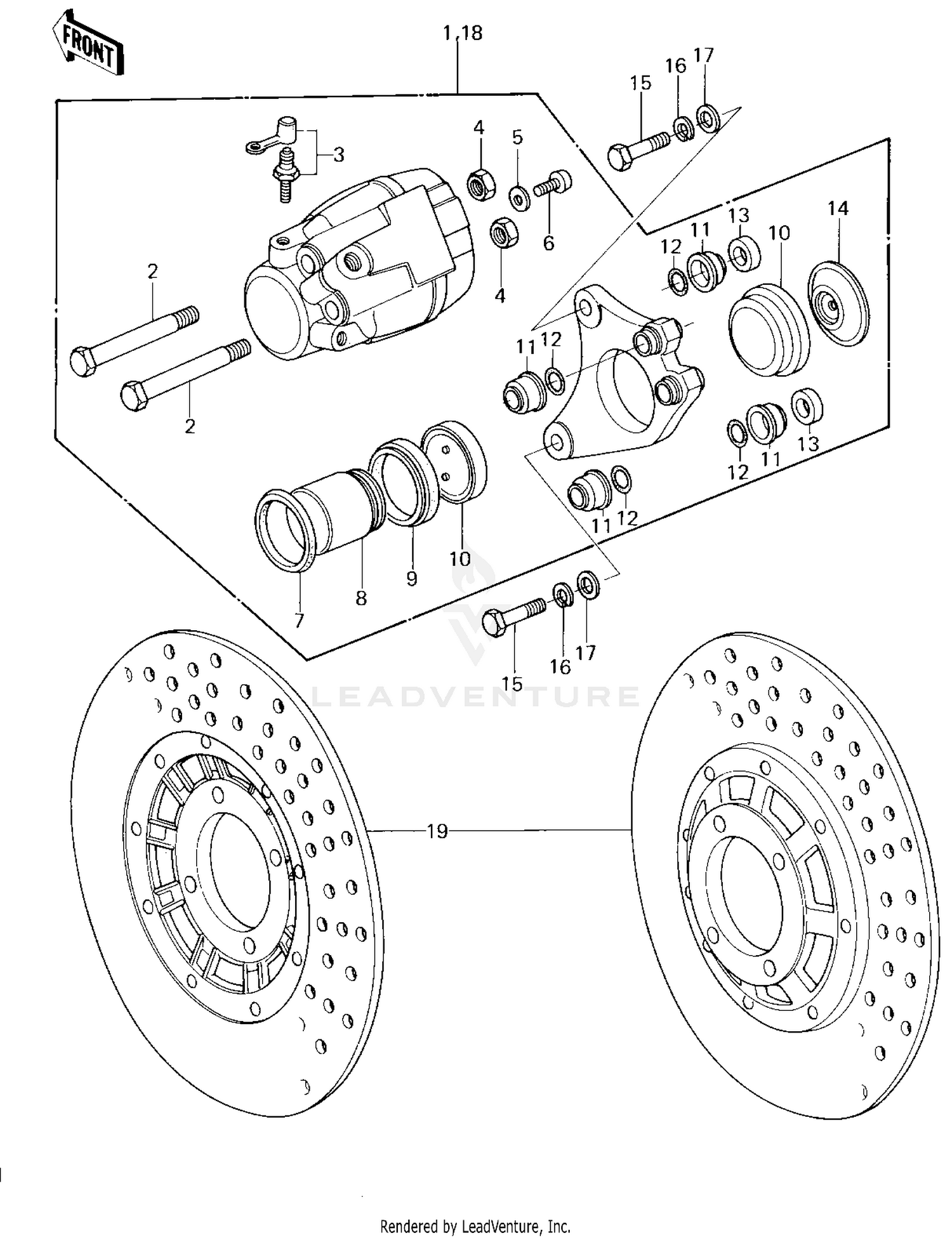 FRONT BRAKE ('78 D1)
