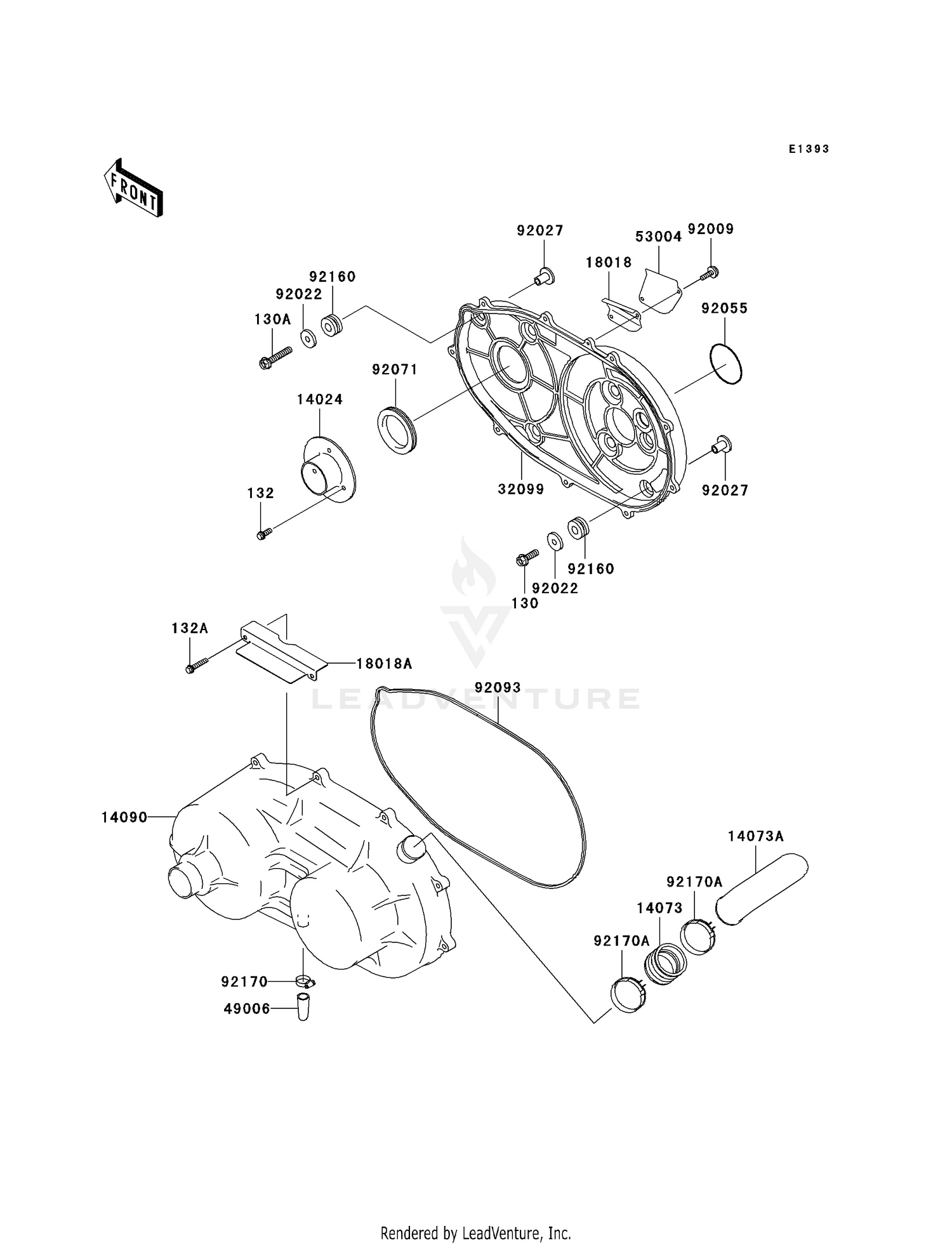 CONVERTER COVER/DRIVE BELT