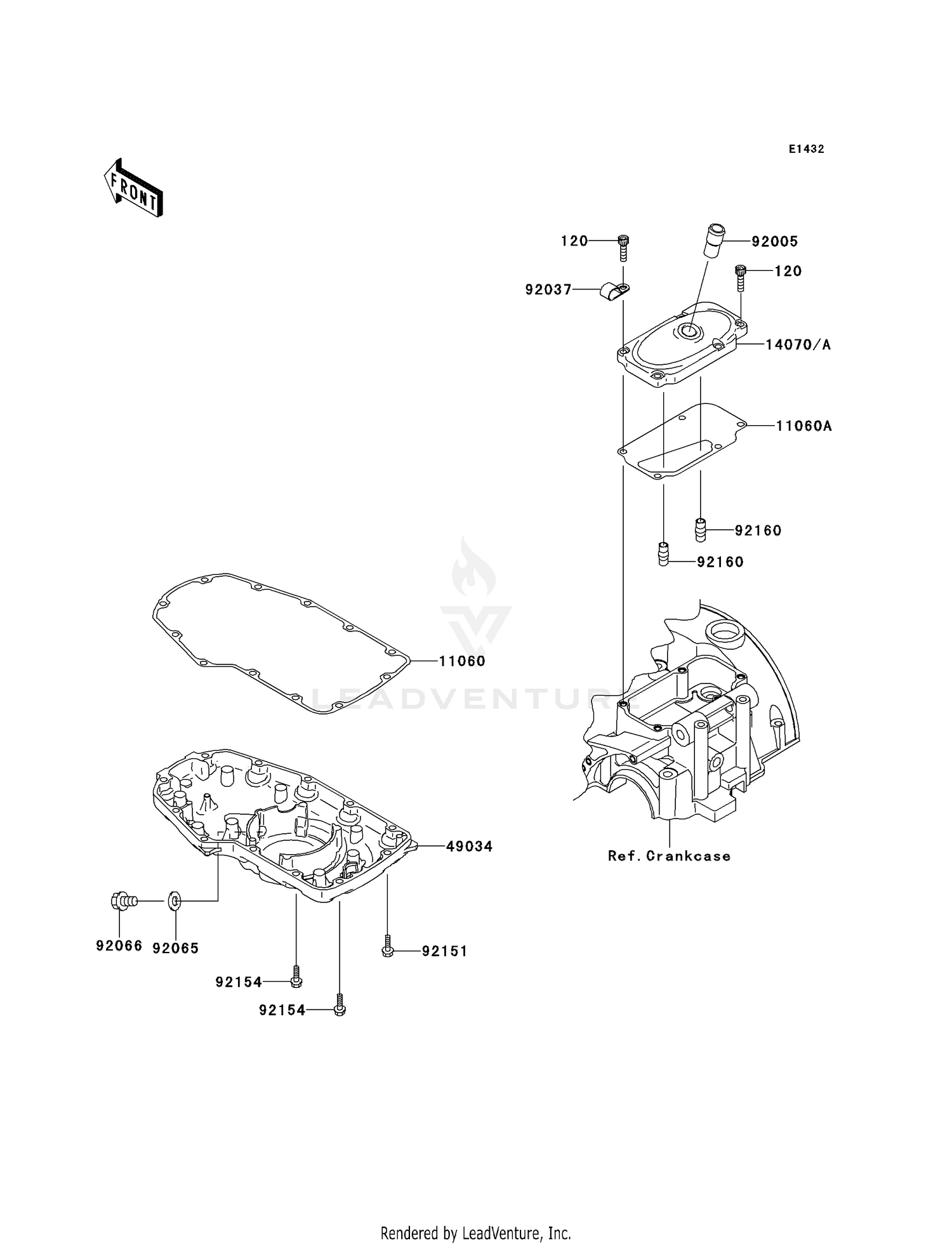 BREATHER COVER/OIL PAN