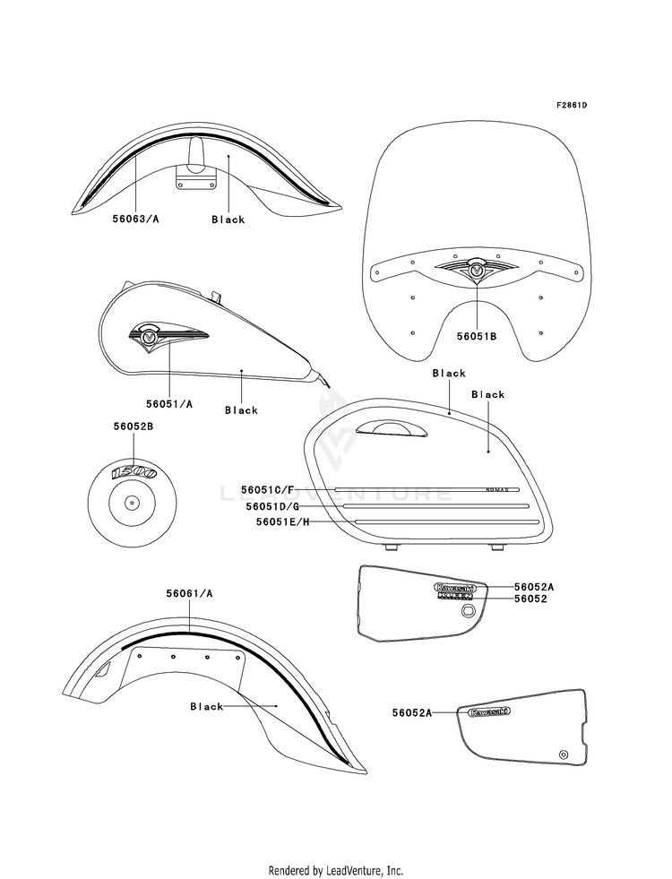 Decals (Black)(Vn1500-L4) Schematic