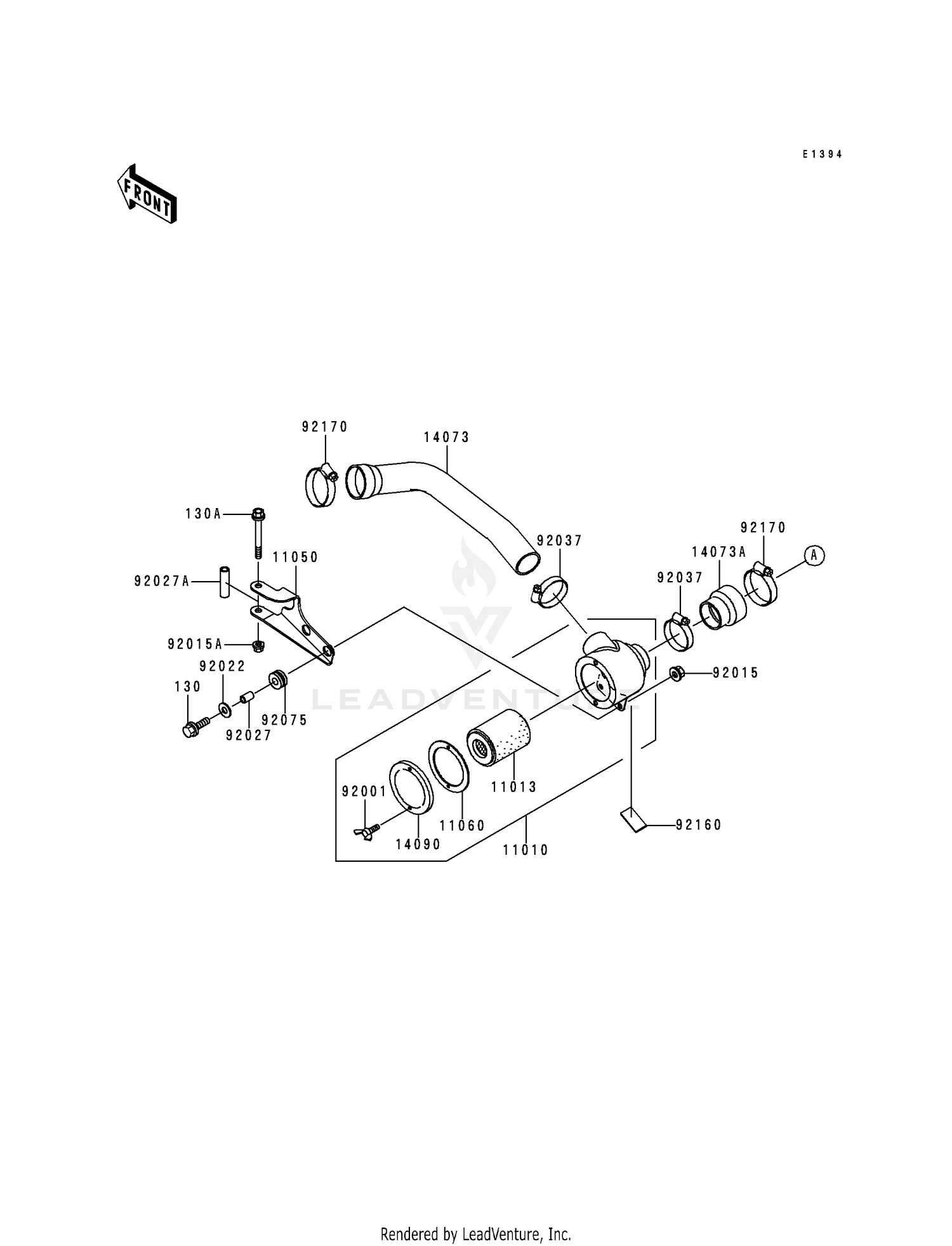 AIR CLEANER-BEL CON