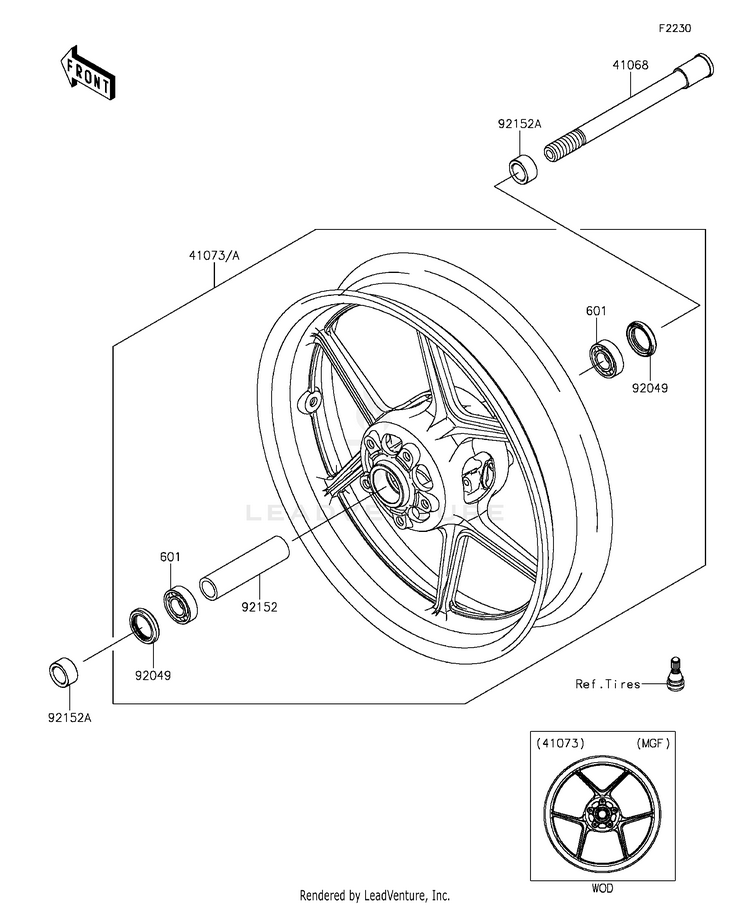 Front Wheel Schematic