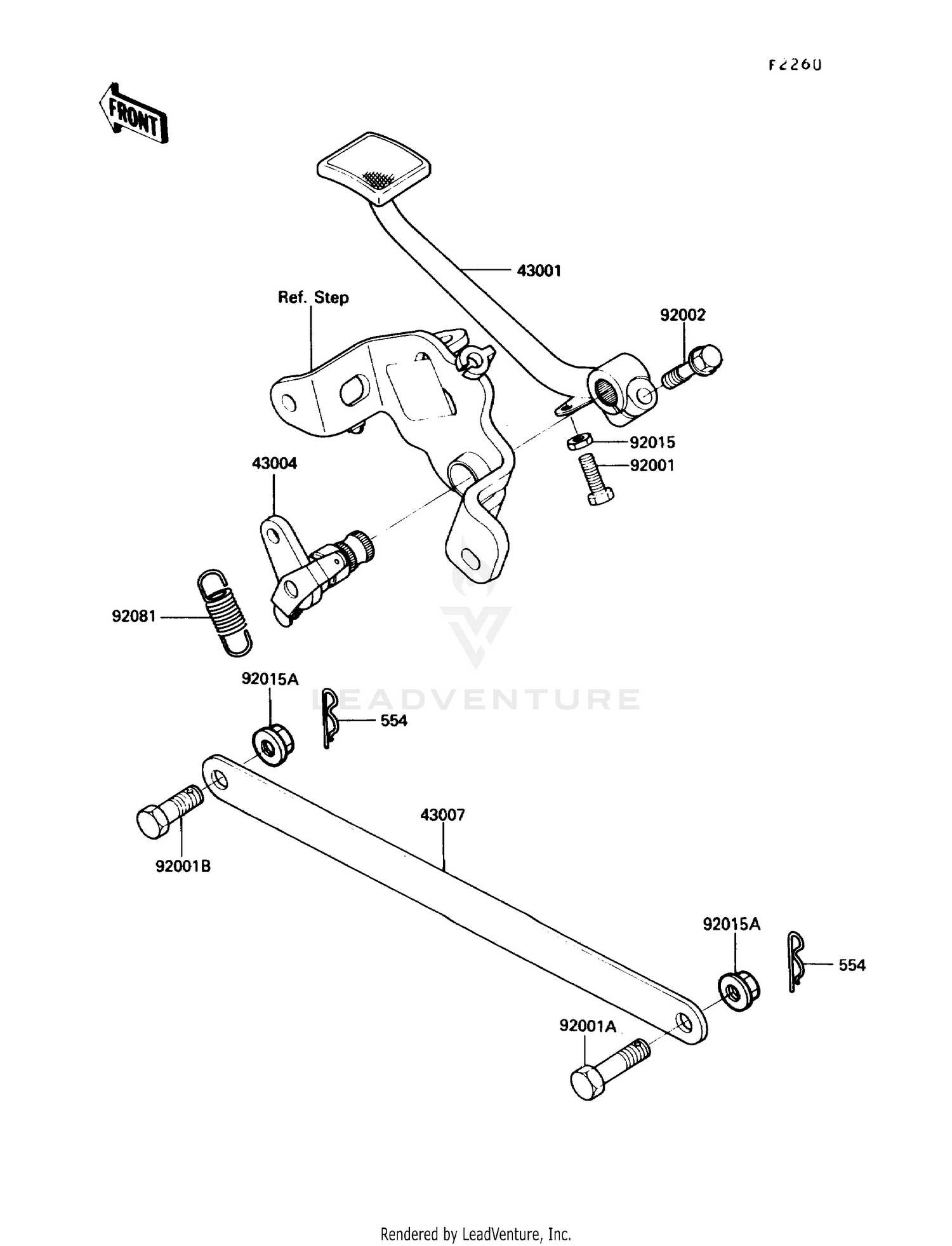BRAKE PEDAL/TORQUE LINK