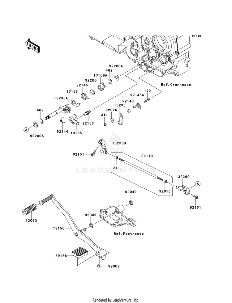 Gear Change Mechanism Schematic