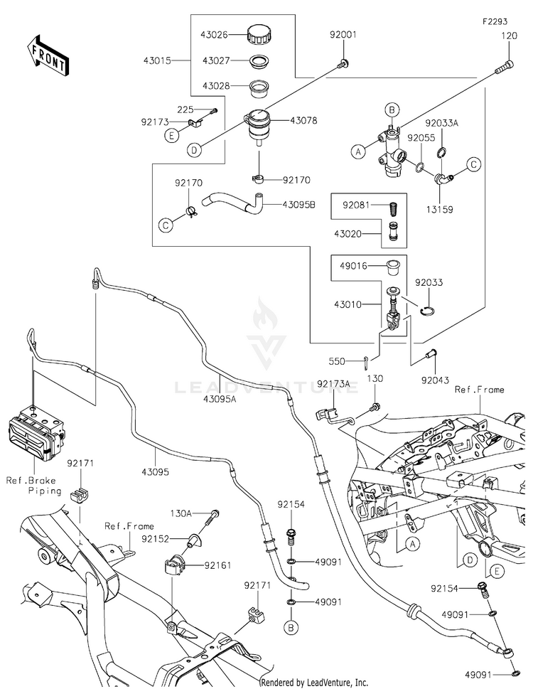 Rear Master Cylinder Schematic