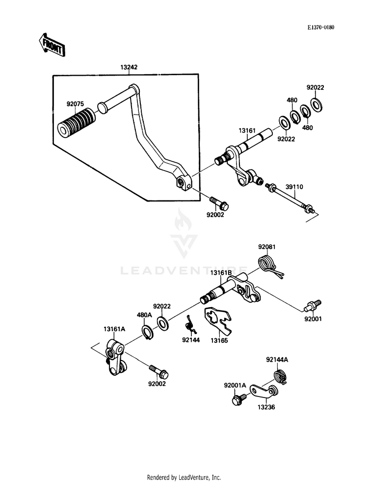 Gear Change Mechanism Schematic