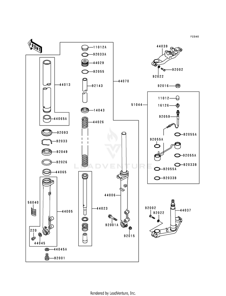 Front Fork Schematic