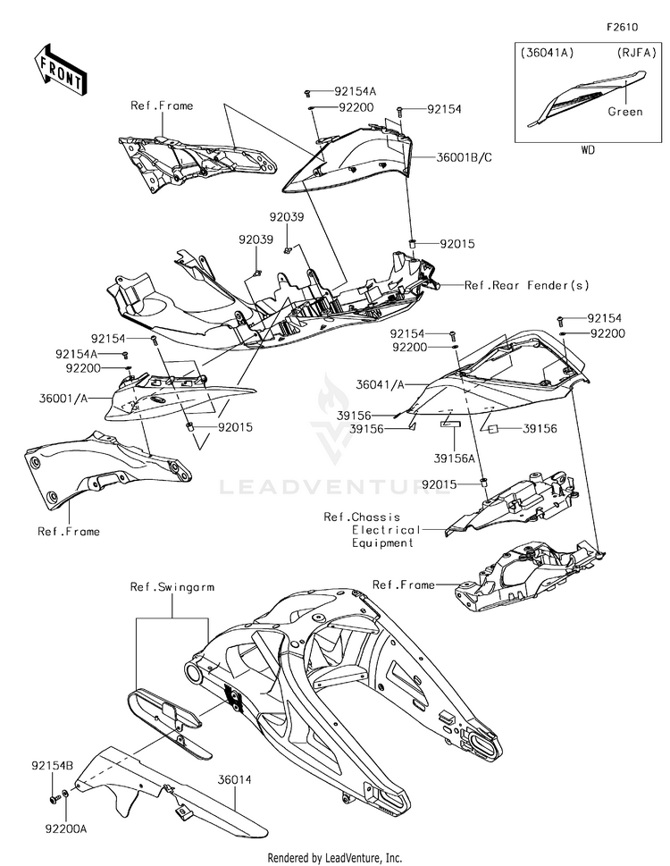 Side Covers/Chain Cover Schematic
