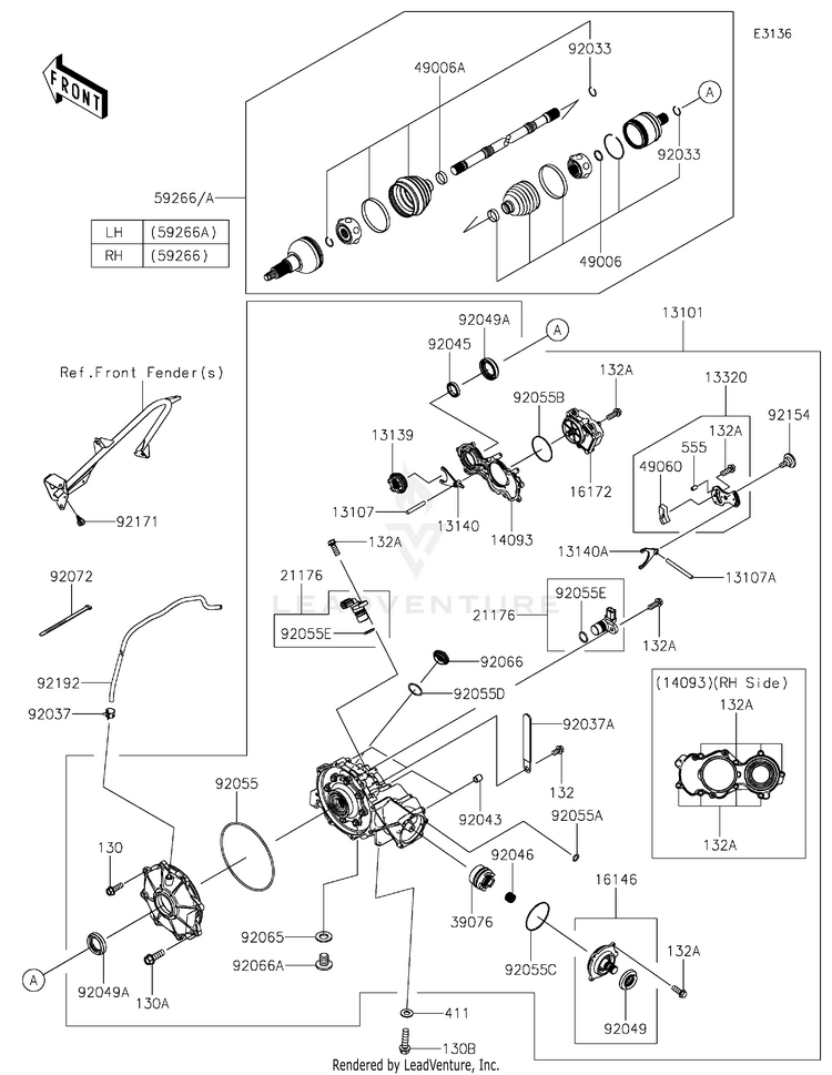 Drive Shaft-Front Schematic