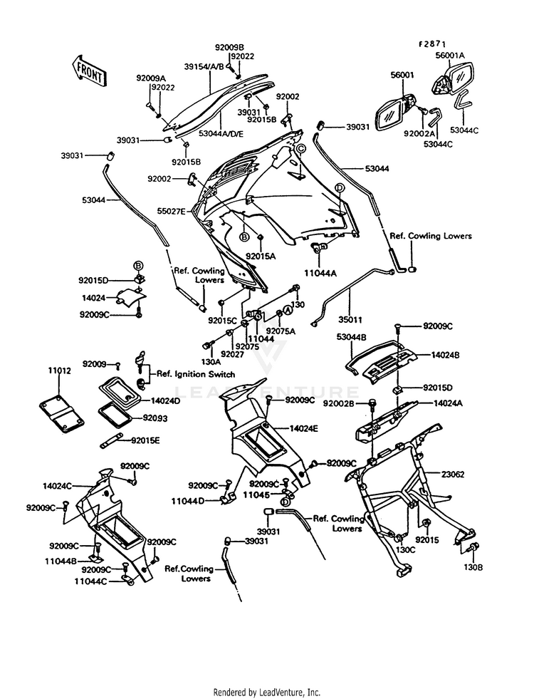 Cowling (Zg1000-A7/A8) Schematic