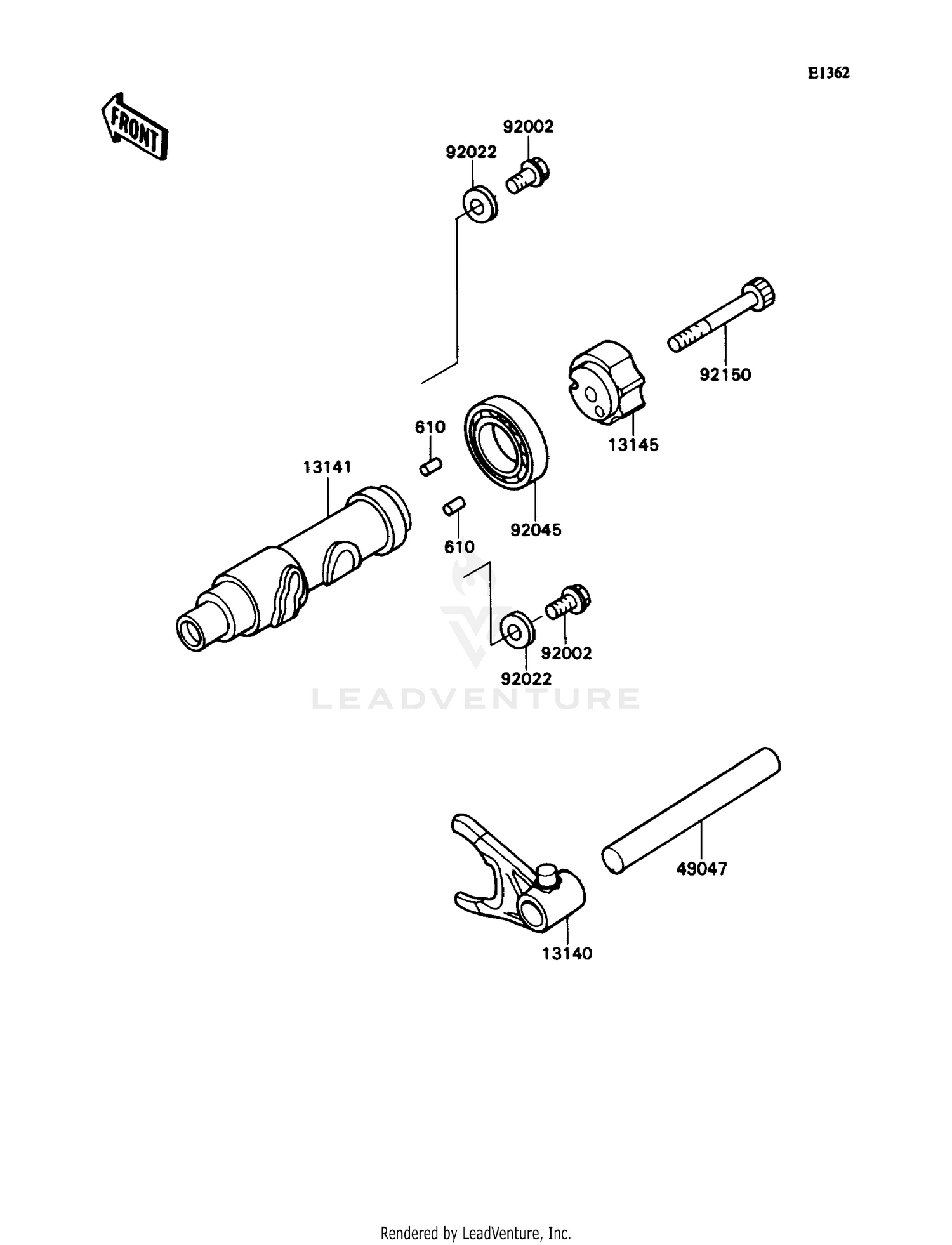 CHANGE DRUM/SHIFT FORK