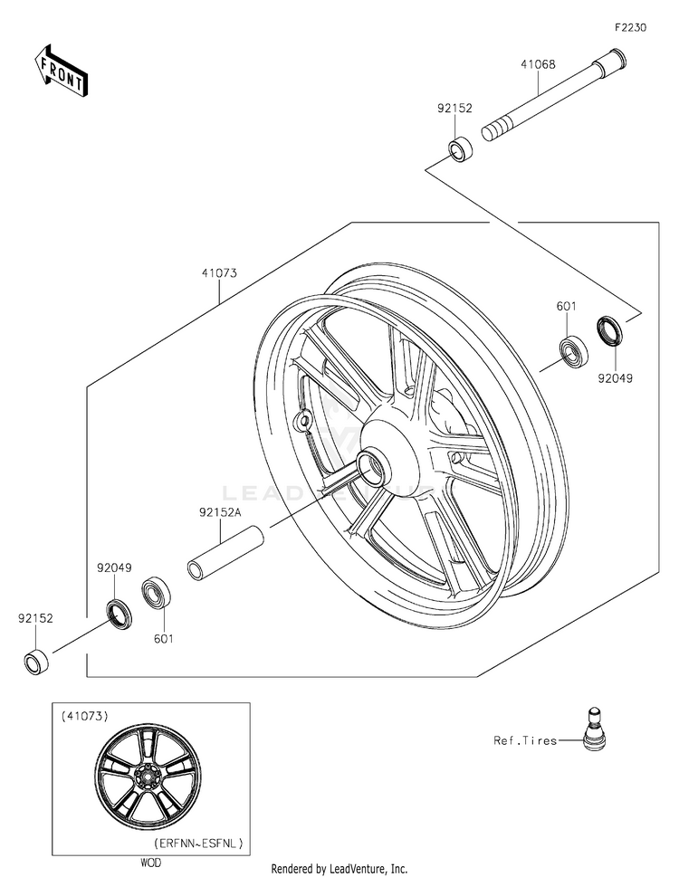 Front Wheel Schematic