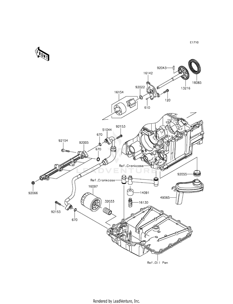 Oil Pump/Oil Filter Schematic