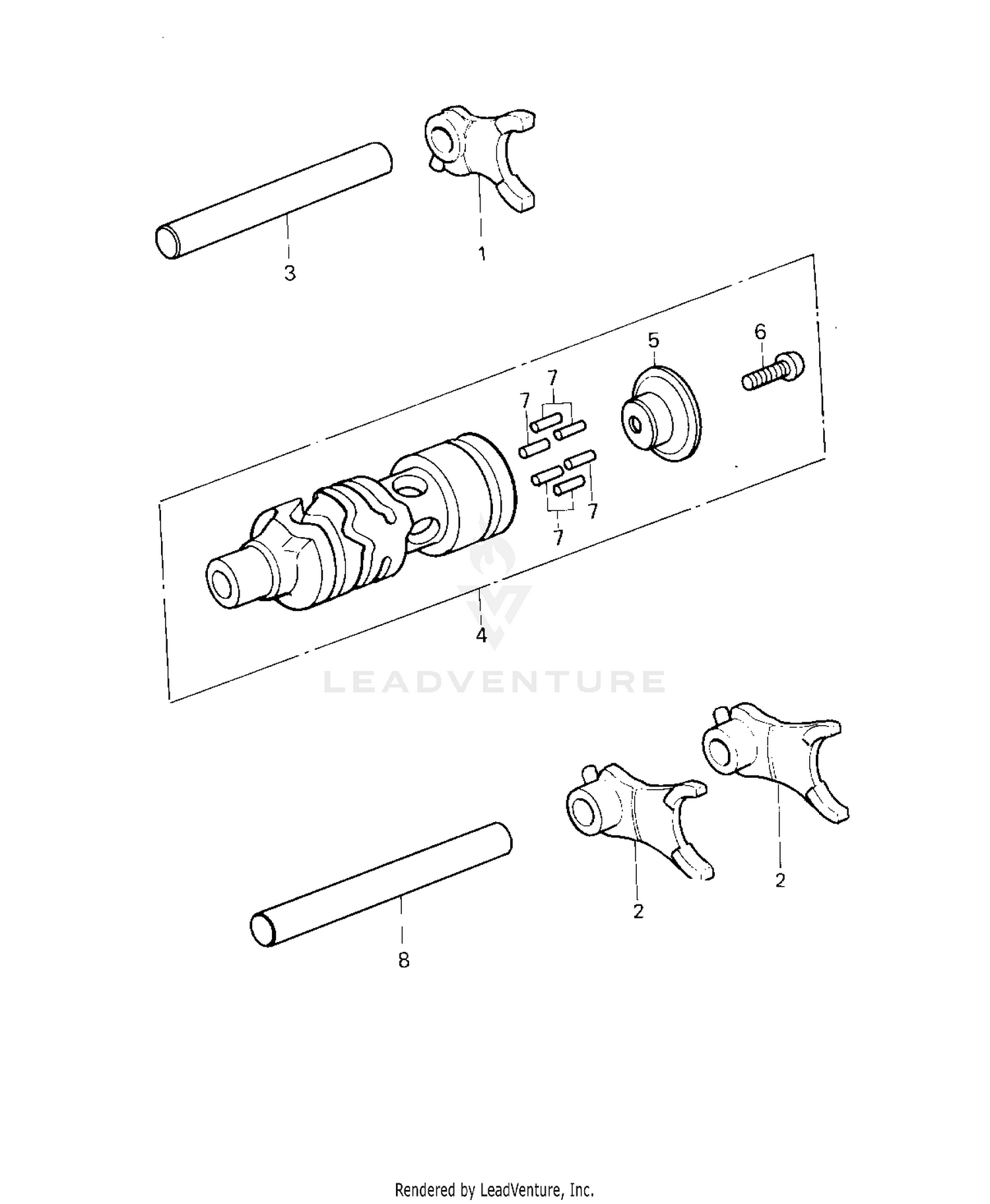 GEAR CHANGE DRUM & FORKS